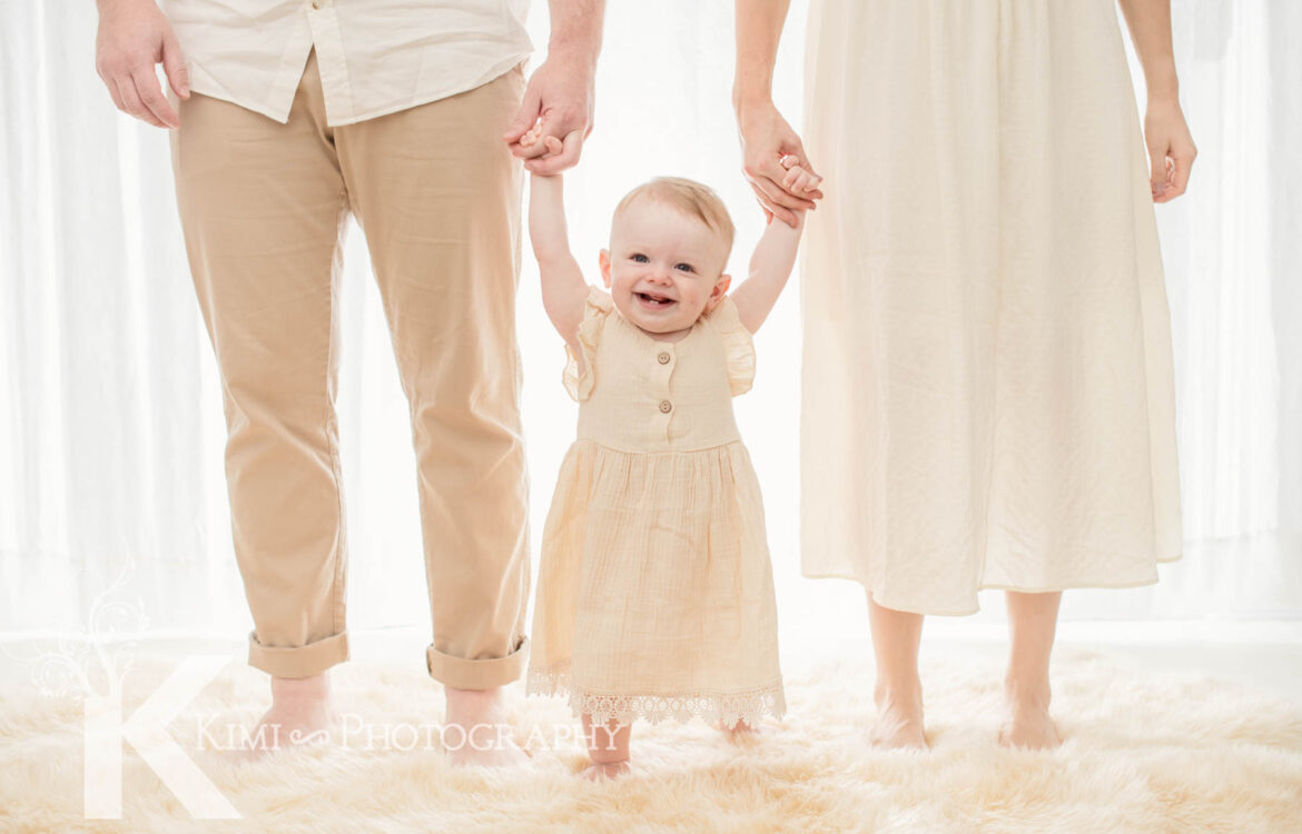 Her newborn session and 1st birthday photo session in Portland